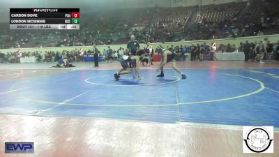 118 lbs Consi Of 32 #1 - Carson Dove, Plainview JH vs London McGinnis, Victory Christian JH