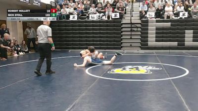 126 lbs Quarters & 1st Wb (16 Team) - Robert Hollett, East Jackson HS vs Nick Stoll, Lovett School