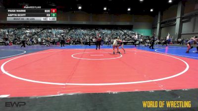 90 lbs 5th Place - Paige Warne, Motherlode Wrestling Club vs Aspyn Scott, Fallon Country Boyz