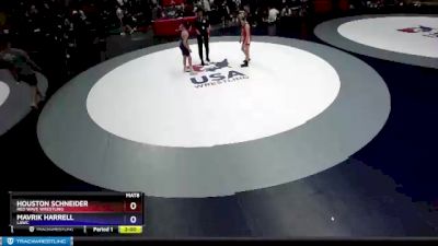 92 lbs Quarterfinal - Houston Schneider, Red Wave Wrestling vs Mavrik Harrell, LAWC