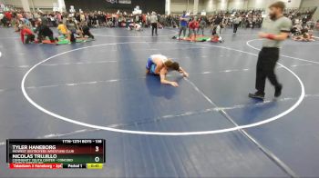 138 lbs Champ. Round 1 - Tyler Haneborg, Midwest Destroyers Wrestling Club vs Nicolas Trujillo, Community Youth Center - Concord Campus Wrestling