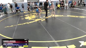 83 lbs Round 3 - Cole Iverson, Bethel Freestyle Wrestling Club vs Hudson Johnson, Pioneer Grappling Academy