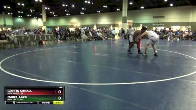 285 lbs Round 3 (10 Team) - Makel Ajadi, MXW Gold vs Griffin Shinall, MXW White