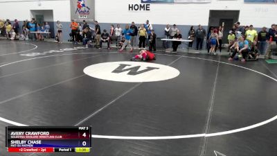 81 lbs Quarterfinal - Avery Crawford, Soldotna Whalers Wrestling Club vs Shelby Chase, Mat-Su Matmen