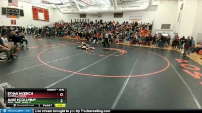 138C Round 3 - Gage McGillvray, Park / Sweet Grass Co vs Ethan Nickisch, Campbell County