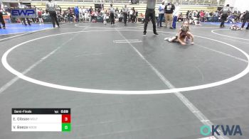 46 lbs Semifinal - Emmalyn Gibson, Wolfpak Wrestling vs Valerie Baeza, Woodward Youth Wrestling