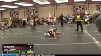70 lbs Round 3 (6 Team) - Roman Davis, ACES Wrestling vs Geno Carpino, Revival Yellow
