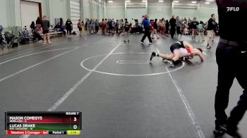 132 lbs Round 7 (8 Team) - Lucas Drake, Mat Assassins vs Mason Comegys, Rebellion