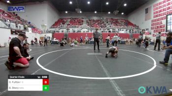 52 lbs Quarterfinal - Gavin Fulton, F-5 Grappling vs Bentley Story, Noble Takedown Club