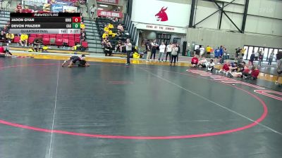 125 lbs Quarterfinal - Devon Frazier, Carl Albert vs Jadon Gyan, Indianapolis