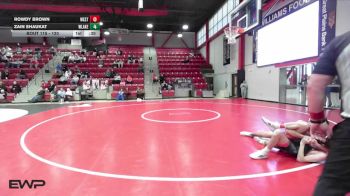 120 lbs Cons. Round 2 - Rowdy Brown, WESTMOORE vs Zain Shaukat, Austin Westlake