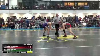 133 lbs Cons. Round 2 - Seth Majewski, Defiance Collge vs Cooper Hemming, Muskingum University