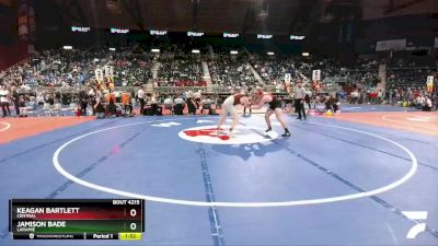 4A-220 lbs Quarterfinal - Keagan Bartlett, Central vs Jamison Bade, Laramie