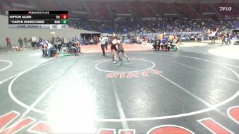 4A Boys 120 lbs Cons. Round 2 - Hadyn Widdicombe, Marshfield Boys vs Kipton Allen, Tillamook Boys