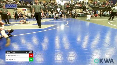 49 lbs Semifinal - Barrett McManus, Piedmont vs Wyatt Wylie, Tuttle Wrestling