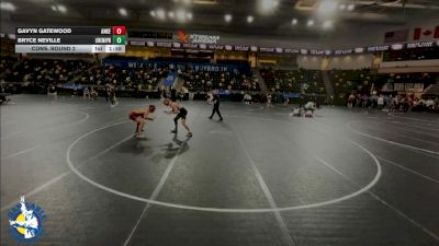 157 lbs Cons. Round 2 - Bryce Neville, New Lenox (Lincoln-Way West) vs Gavyn Gatewood, Ankeny
