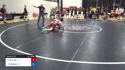 61 kg Round Of 32 - Sam Herring, Bishop McCort High School Wrestling vs Ethan Berginc, West Point Wrestling Club