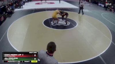 5th Place Match - Ava Ferguson, Conestoga Girls vs Stayci Medina Lopz, Broken Bow Girls