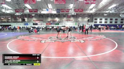 165 lbs Champ. Round 2 - Zander Ernst, Morningside (Iowa) vs Cullen Bruner, Benedictine College