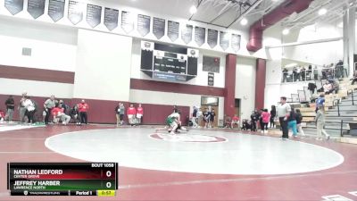 150 lbs Champ. Round 1 - Jeffrey Harber, Lawrence North vs Nathan Ledford, Center Grove