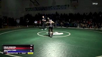 103 lbs 1st Place Match - Celia Esquivel, Bakersfield College vs Graciela Caro, Skyline