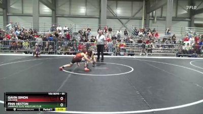 95 lbs Cons. Semi - Gavin Simon, Holcomb vs Finn Heston, Lawrence Elite Wrestling Club