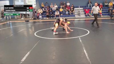 133 lbs Champ. Round 1 - Dante Rigal, Briar Cliff (Iowa) vs Clay Gates, Northern State