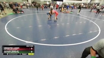 120 lbs Quarterfinal - Zaiyahn Ornelas, Team Zapas Wrestling Club vs Creighten Lassen, MWC Wrestling Academy