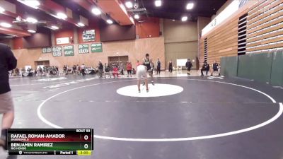 184 lbs Champ. Round 2 - Rafael Roman-Amador, Bakersfield vs Benjamin Ramirez, Rio Hondo