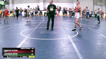 130 lbs Cons. Round 2 - Marcus Tuccini, NBWC vs Leonidas Giatis, Elevate Wrestling Club