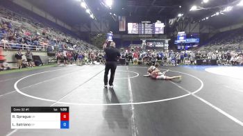 126 lbs Cons 32 #1 - Ryder Sprague, Oregon vs Luke Satriano, New York