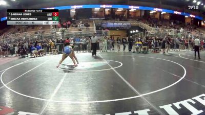 145 lbs Cons. Round 3 - SARIANA JONES, Auburndale Senior vs Ericka Hernandez, Osceola (Kissimmee)