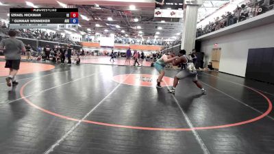 285 lbs Quarterfinal - Izrael Hickman, Eierman Elite vs Gunnar Wenneker, Auxvasse