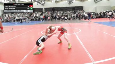 65-B lbs Round Of 16 - Cole Appello, Roselle Park vs Zeke Snyder, Lehighton Youth Wrestling