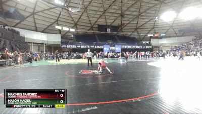 49 lbs Quarterfinal - Maximus Sanchez, Victory Wrestling-Central WA vs Mason Maciel, Moses Lake Wrestling Club