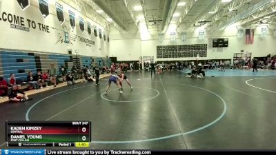 140-144 lbs Round 3 - Daniel Young, Fort Collins vs Kaden Kimzey, Central