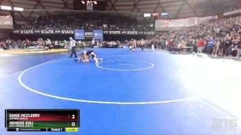 Girls 3A/4A 125 Champ. Round 2 - Saige McCleery, Sumner (Girls) vs Genesis Egli, Oak Harbor (Girls)