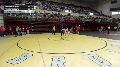 150 lbs Quarterfinal - Hayden Adkins, York vs Vicente Robayo, Bishop England