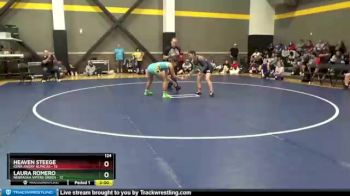 124 lbs Round 2 (4 Team) - Laura Romero, Nebraska Vipers Green vs Heaven Steege, Iowa Angry Alpacas