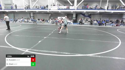 174 lbs Consi Of 32 #2 - Aladeen Hussein, Sacred Heart University vs Nicky Eboli, Sacred Heart University