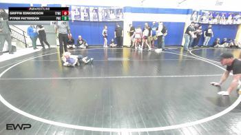 40 lbs Rr Rnd 2 - Griffin Edmondson, Team Tulsa Wrestling Club vs Pyper Patterson, Pawnee Wrestling Club