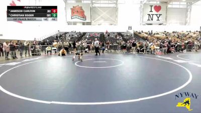 44 lbs 1st Place Match - Jameson Carlton, Journeymen Wrestling Club vs Christian Egger, Grindhouse Wrestling Club