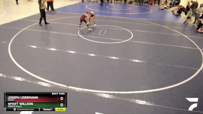 72 lbs Semifinal - Wyatt Willson, Fergus Falls vs Joseph Udermann, Foley