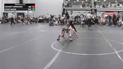 64 lbs Semis (4 Team) - Wyatt Mathe, Revival White vs Zachary Hernandez, Kings