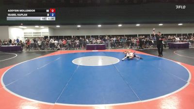112 lbs Round Of 32 - Addysin Mollendor, MS vs Isabel Kaplan, IN