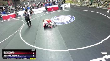 130 lbs 7th Place Match - Derek Wall, Poway Wrestling vs William Simms Jr., Down River Freestyle Wrestling Club