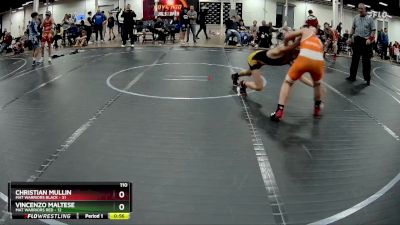 110 lbs Semis (4 Team) - Christian Mullin, Mat Warriors Black vs Vincenzo Maltese, Mat Warriors Red