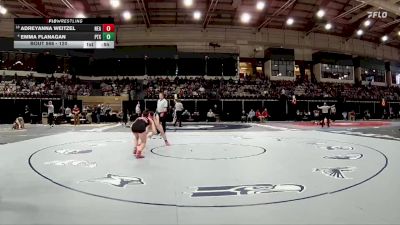 120 lbs Cons. Round 3 - Adreyanna Weitzel, Northeast (AA) vs Emma Flanagan, Patuxent