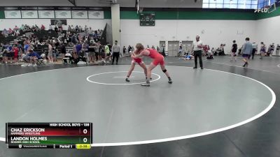 138 lbs Cons. Round 5 - Landon Holmes, Rogers High School vs Chaz Erickson, Hammers Wrestling