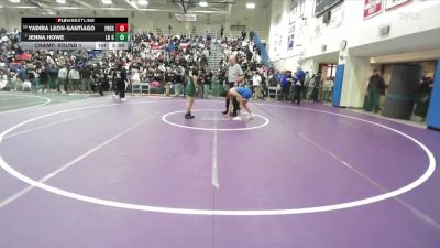 Girls 145 lbs Champ. Round 1 - Jenna Howe, Live Oak Girls vs Yadira Leon-Santiago, Presentation Girls